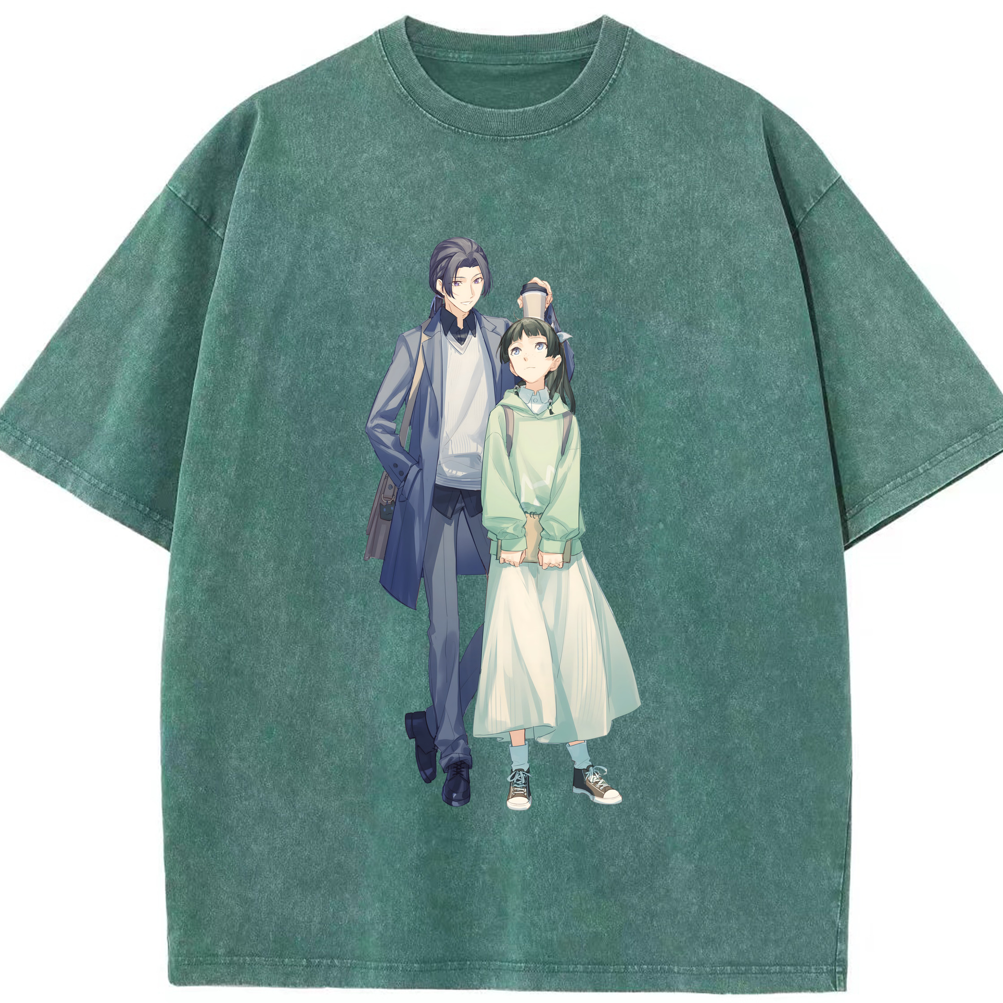 （画像用） 薬屋のひとりごと The Apothecary Diaries 綿100% ヴィンテージ風 半袖Tシャツ（フロントプリント）
